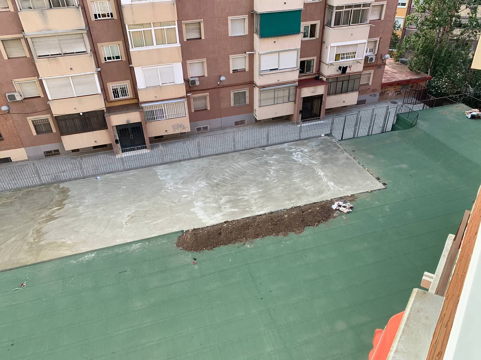 Cubierta 60 plazas de garaje