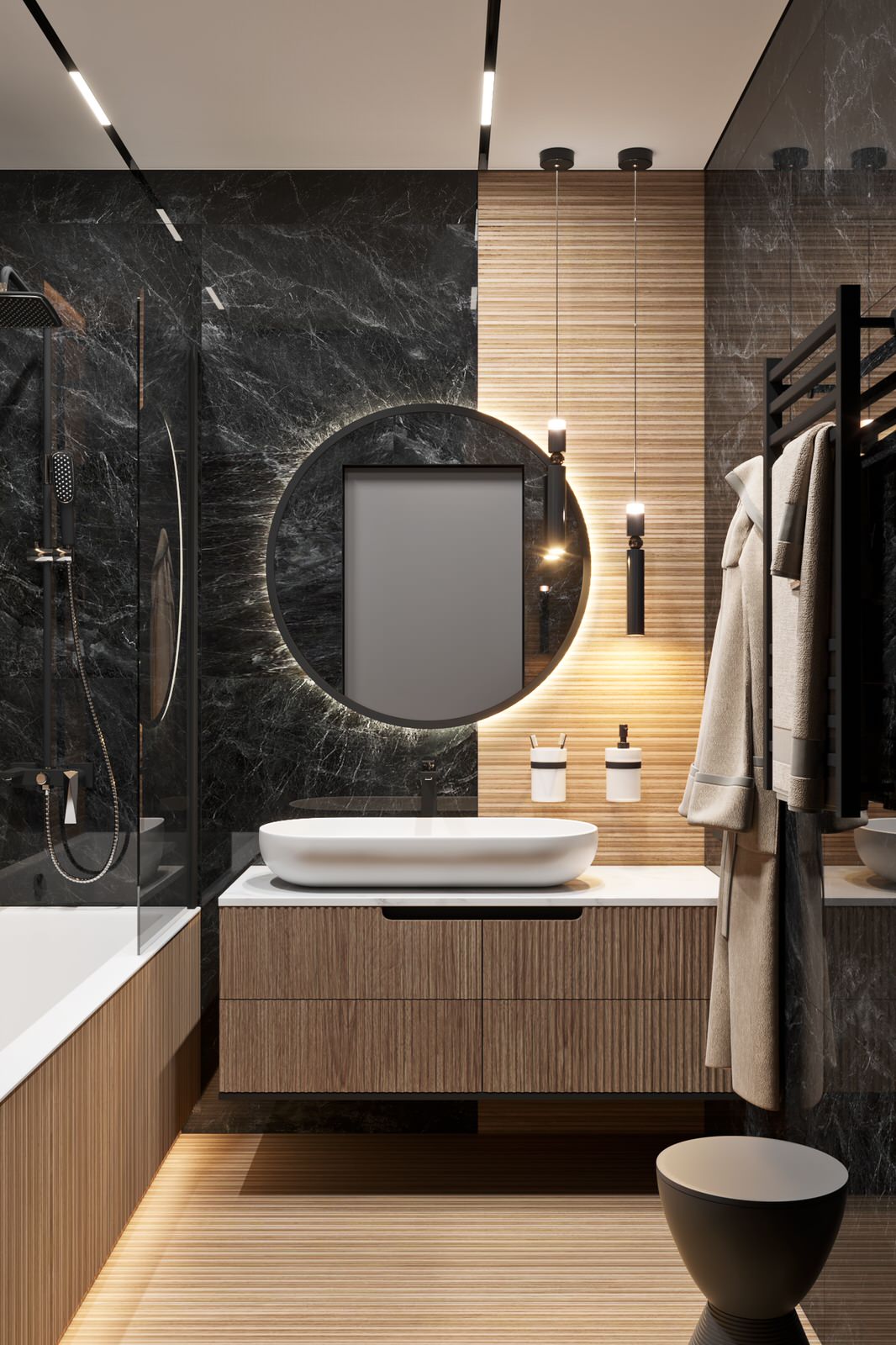 3-комнатная квартира для семейной пары в современном стиле