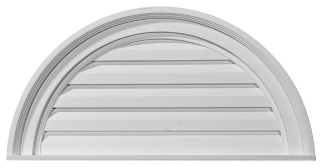 36 X18 Half Round Gable Vent Louver Decorative Traditional