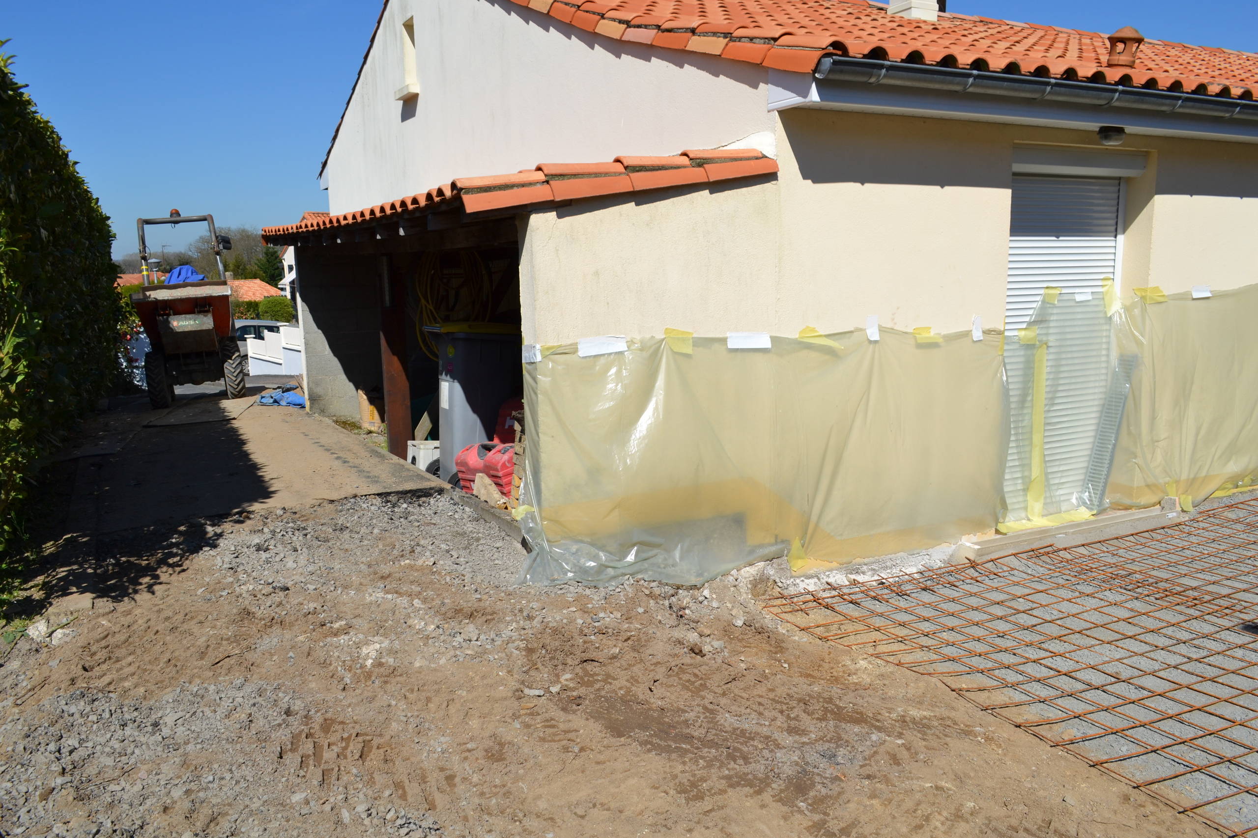 Agrandissement de la terrasse