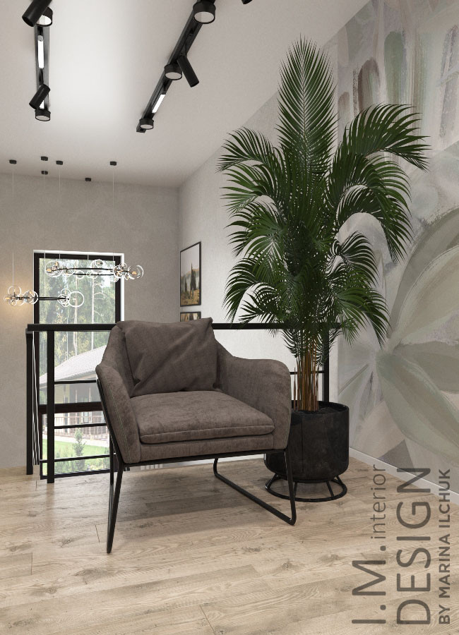 Загородный дом 400 кв.м. Холлы и вторая гостиная.