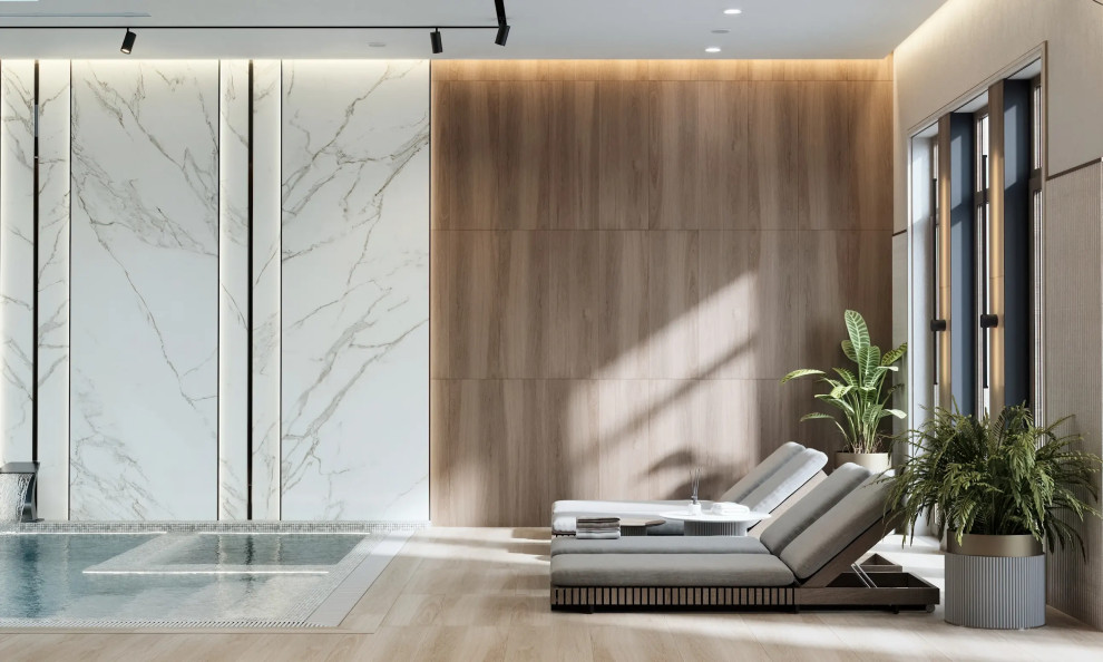 Бассейн в частном доме. Истринский район.