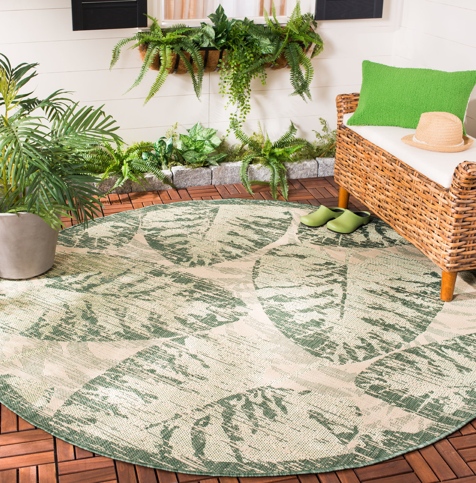 Safavieh Courtyard CY7556 Indoor/Outdoor Rug Tropical Outdoor Rugs
