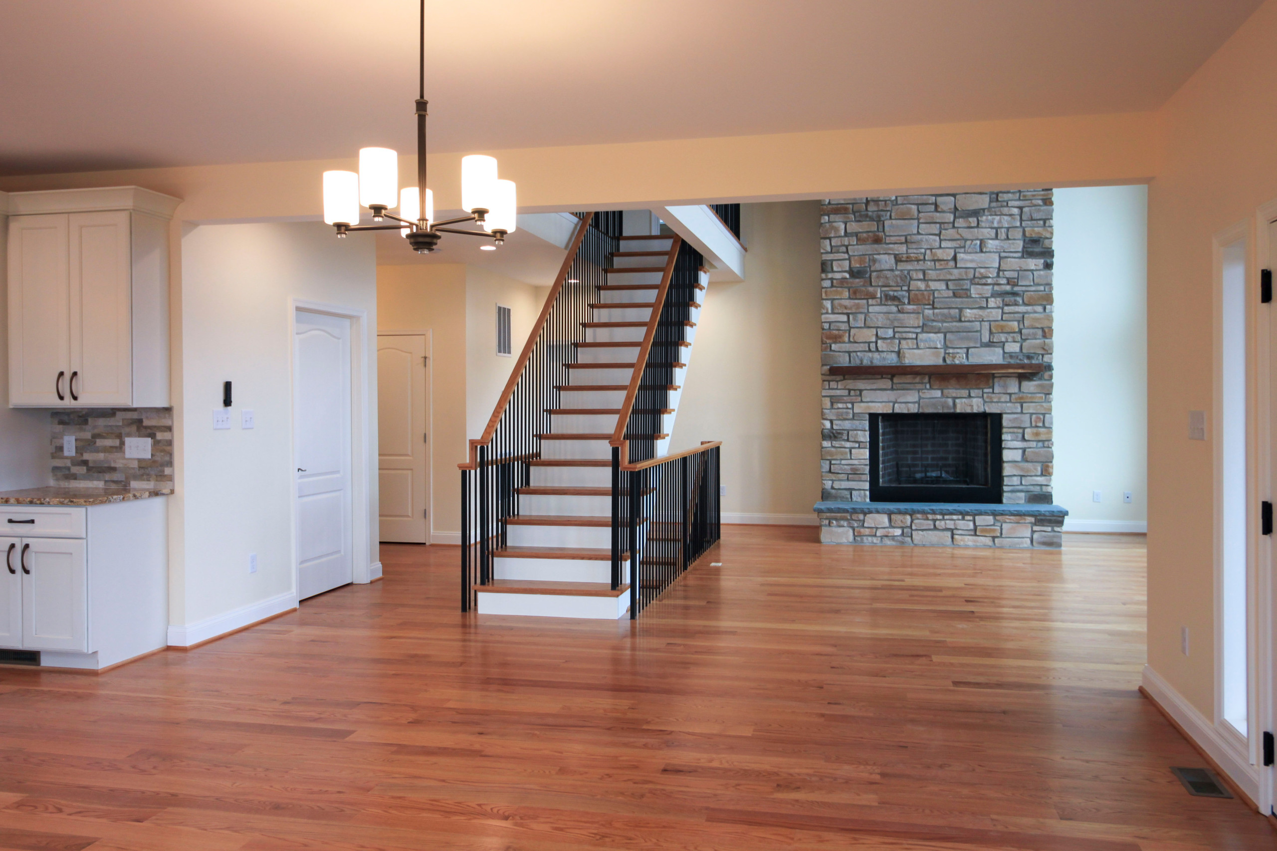 97_Airy Straight-Floating Staircase in Transitional-Mountain Home, Luray, VA 228