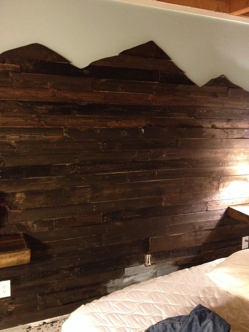 Wood wall stain too dark?
