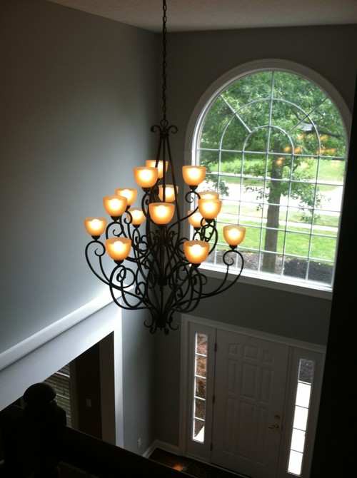 Lighting for 2 story foyer