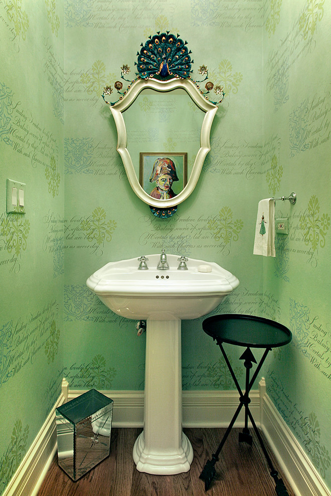 Inspiration for a timeless powder room remodel in Chicago