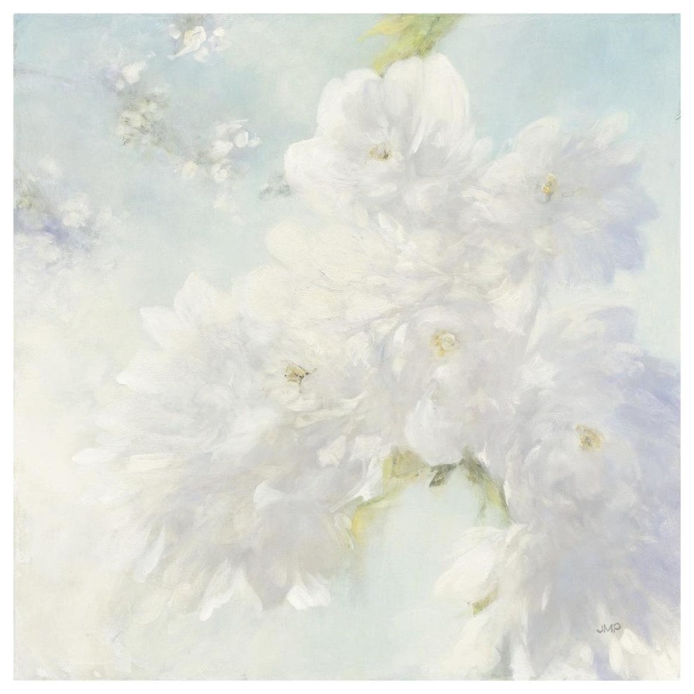 White Lilacs Bright Giclee Stretched Canvas Artwork 30 x 30 Global Gallery Julia Purinton 