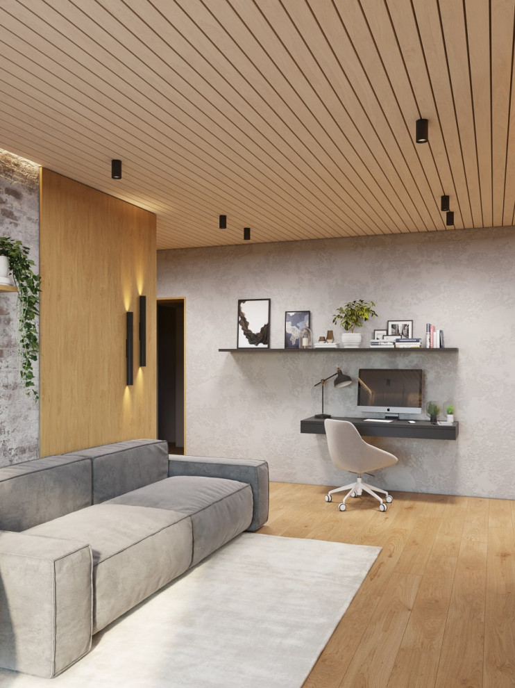 Интерьер таунхауса в стиле минималистичный лофт