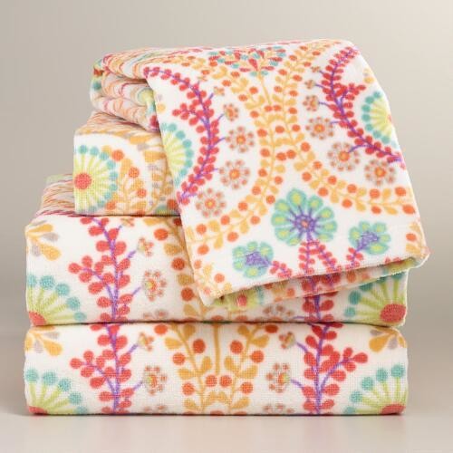 Coral Treetop Printed Towel Collection - Bath Towels - by ...