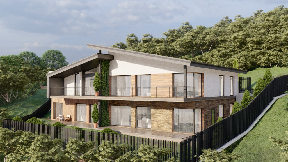 Дом дуплекс – 4 хозяина (S 262 м2)