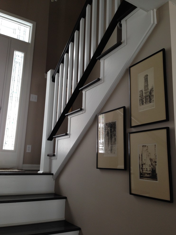 Inspiration for a transitional staircase in Grand Rapids.