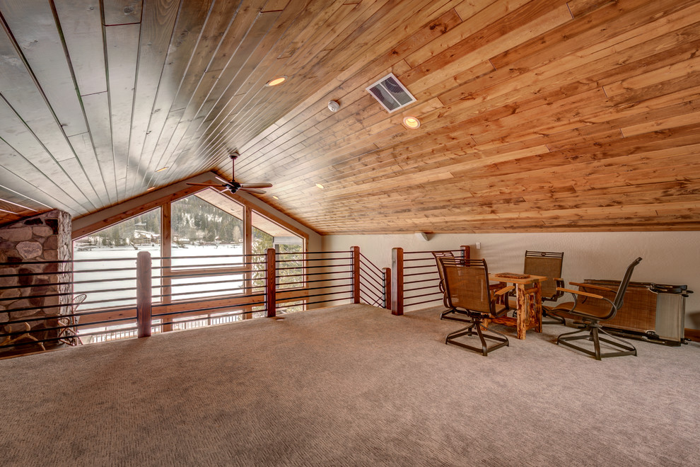 Inspiration for a rustic home design remodel in Seattle