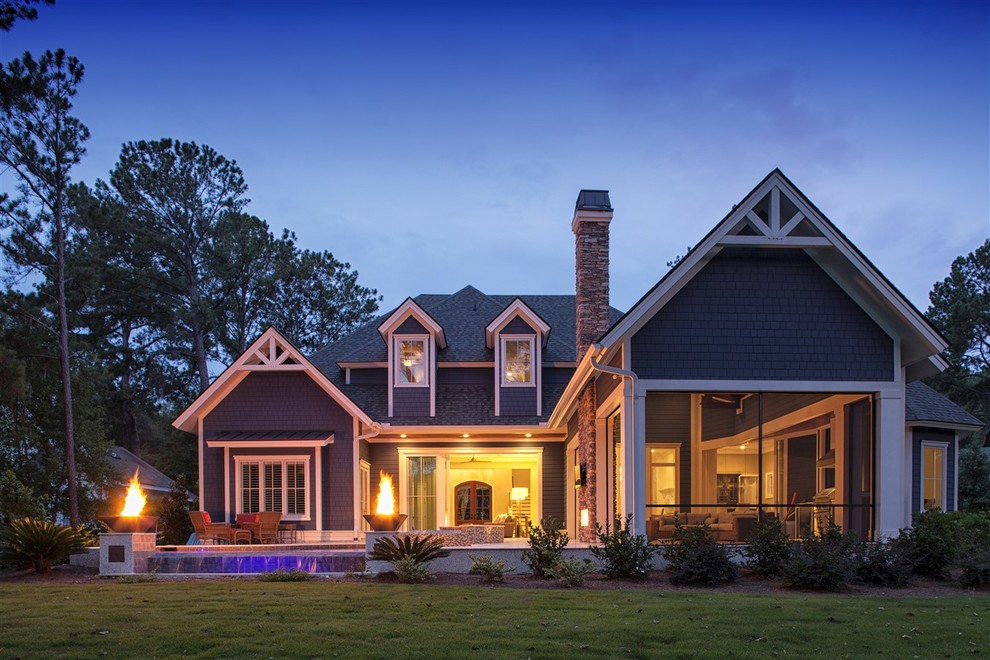 Transitional exterior home idea in Charleston