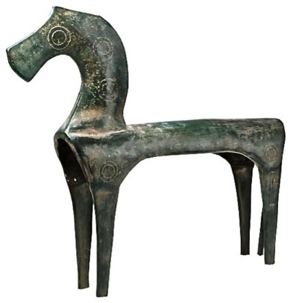 Primitive Horse Sculpture