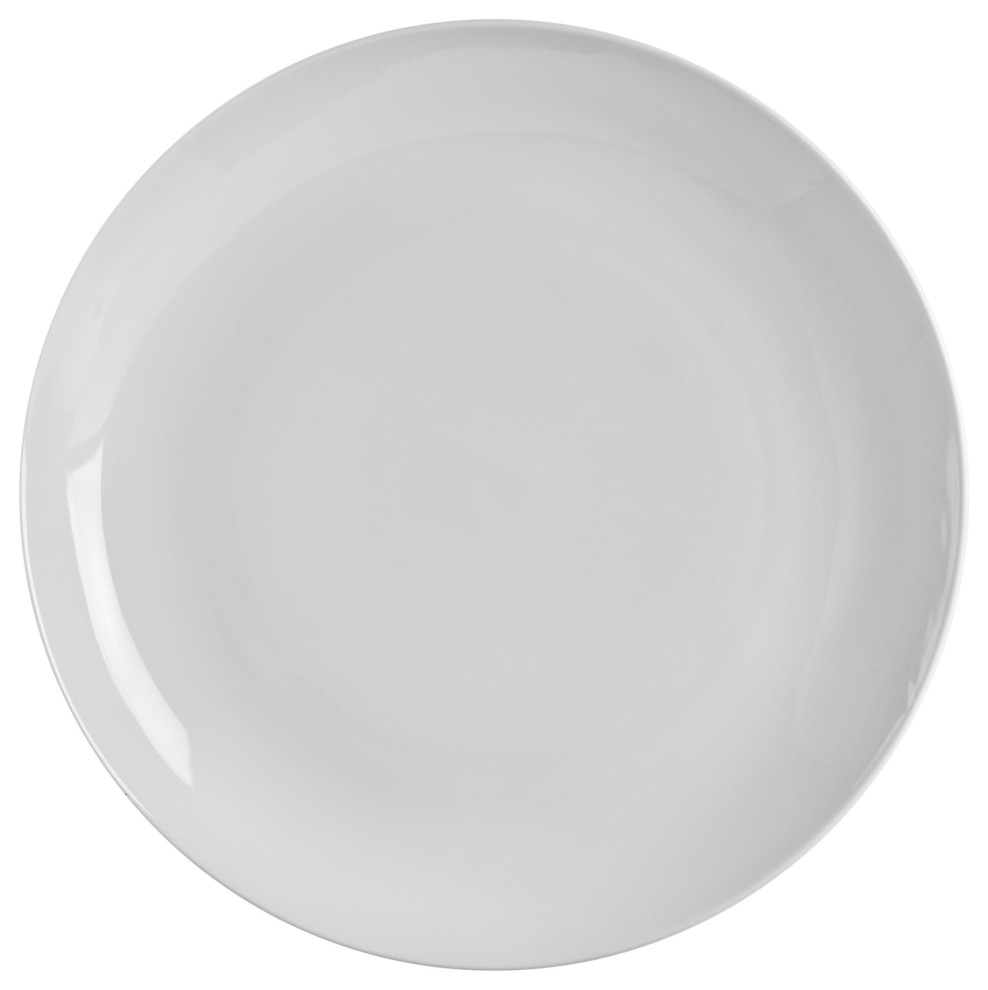 Coupe Dinner Plates, Set of 6 Transitional Dinner Plates by 10