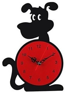 Originality Wall Clock Cartoon Dog Mute LC1013