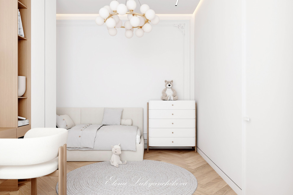 Интерьер детской для девочки ЖК Grand View, Петровский проспект