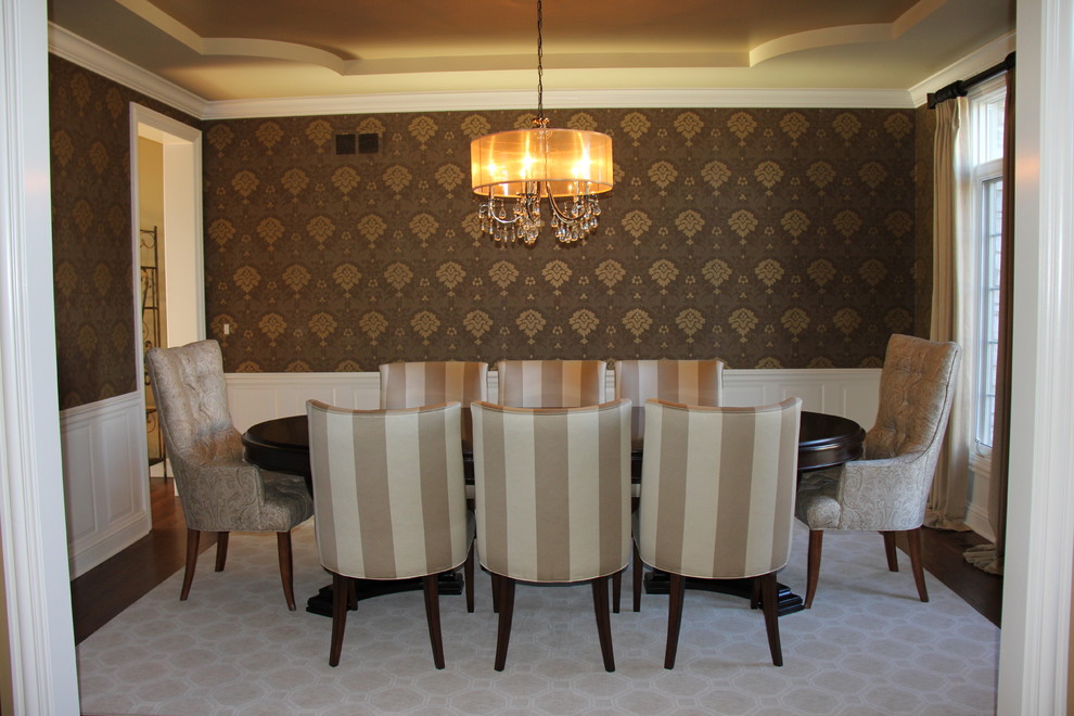 Inspiration for a mid-sized transitional separate dining room in Chicago.