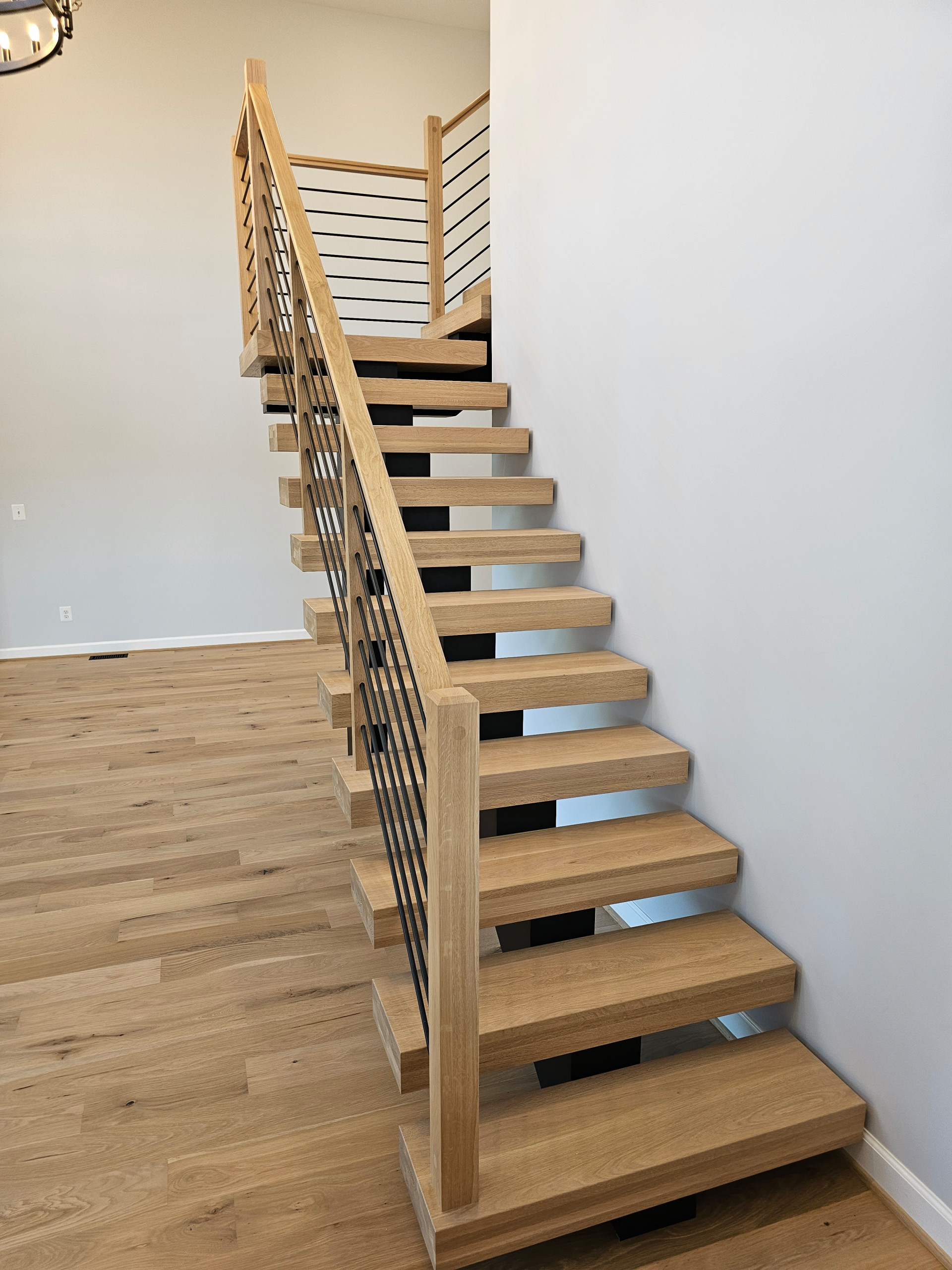 123_Modern Meets Rustic Farmhouse Staircase, Leesburg, VA 20175