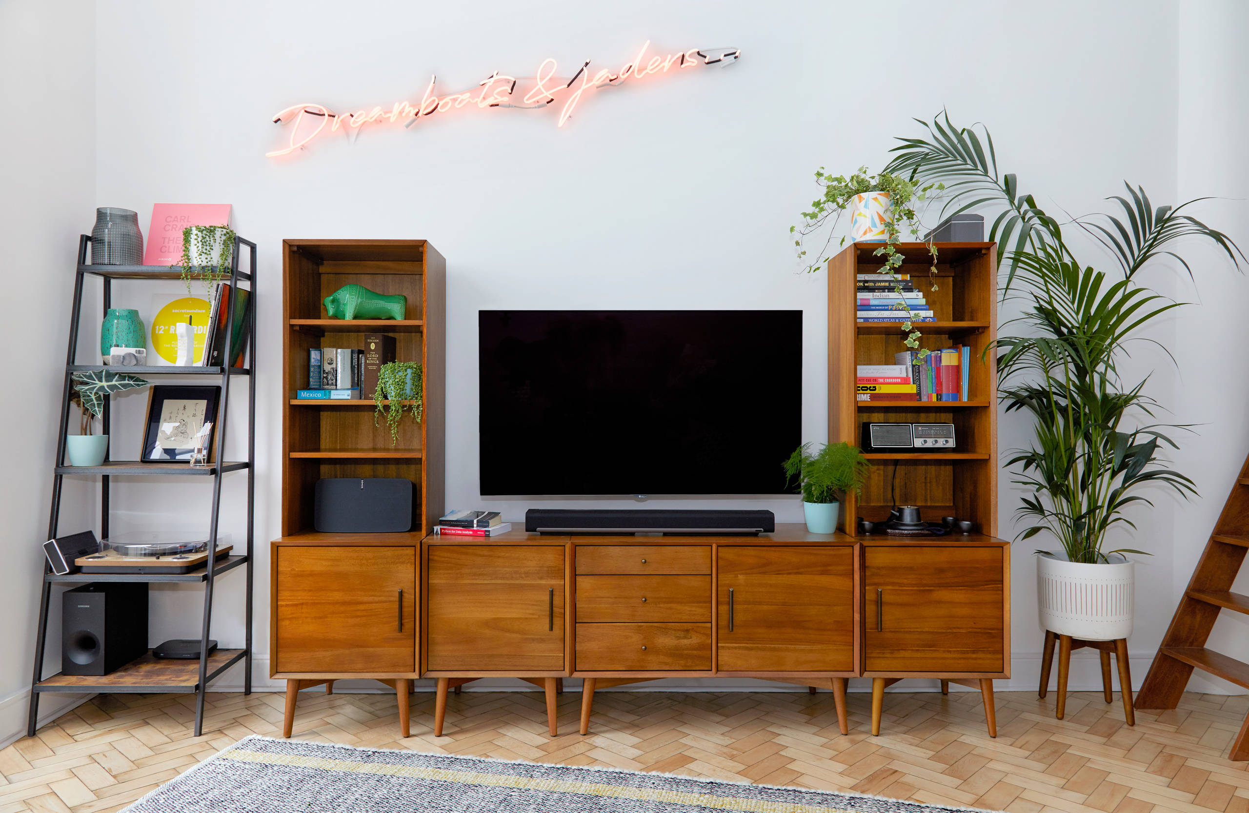 Rowan Media Console with Reeded Glass Doors – Arhaus, image size:2560x1666