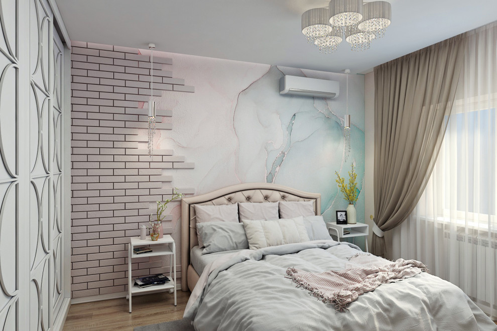 СПАЛЬНЯ С МРАМОРНЫМ РИСУНКОМ