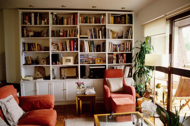 Librer&iacute;a del sal&oacute;n classique-chic-salon