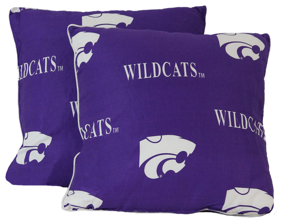 Kansas State Wildcats 16"x16" Decorative Pillow, Includes 2 Decorative Pillows