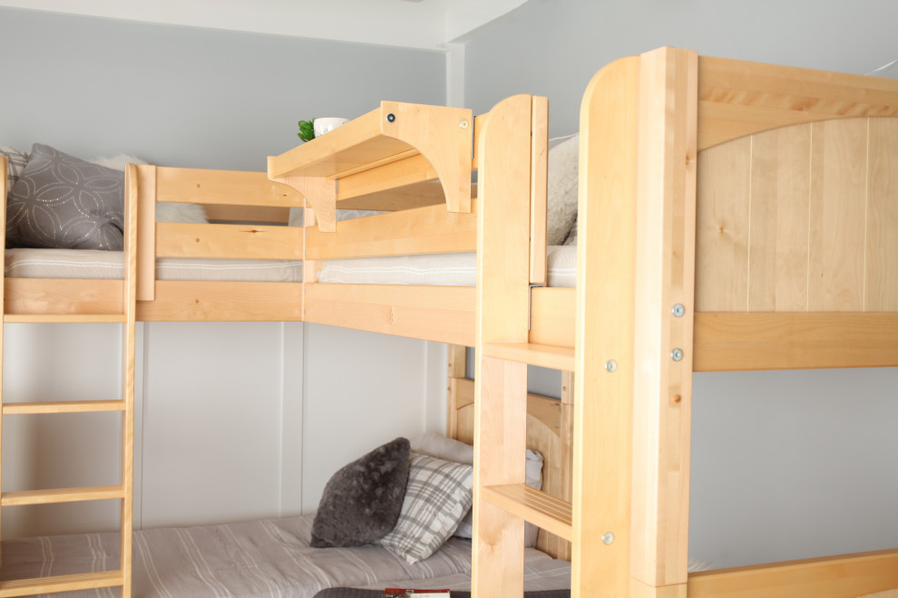Modelo de dormitorio infantil de 4 a 10 años de estilo americano grande