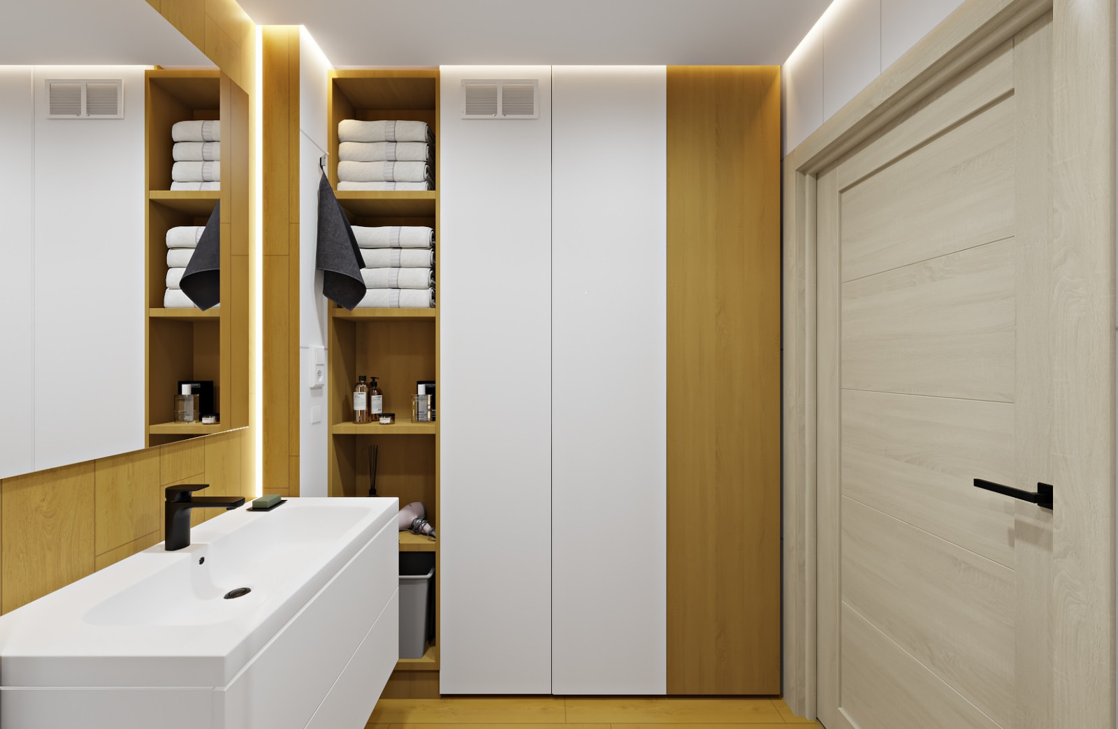 Строгость и тепло в сан.узлах