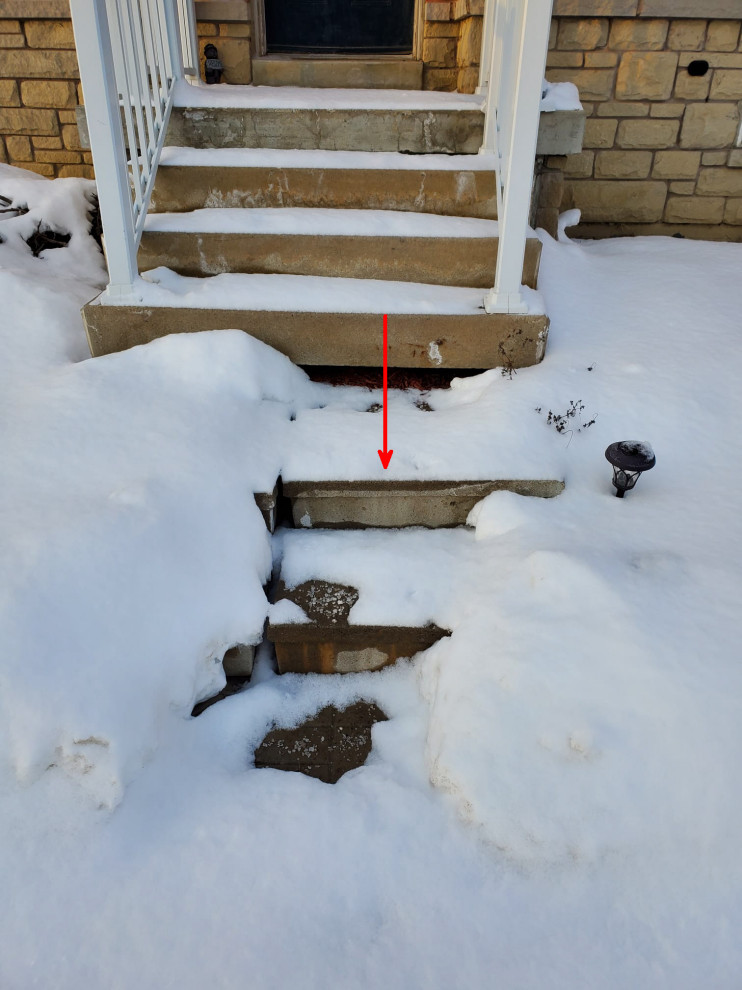 How do you fill uneven gaps between stairs.