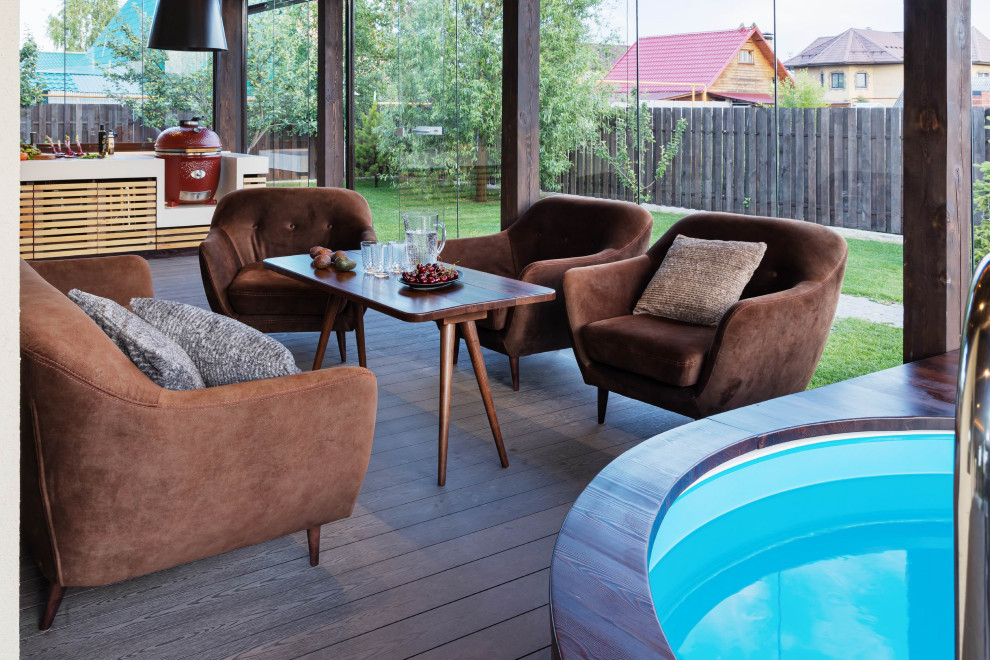 Остекленная терраса ЕЩЕ НЕМНОГО ЛЕТА