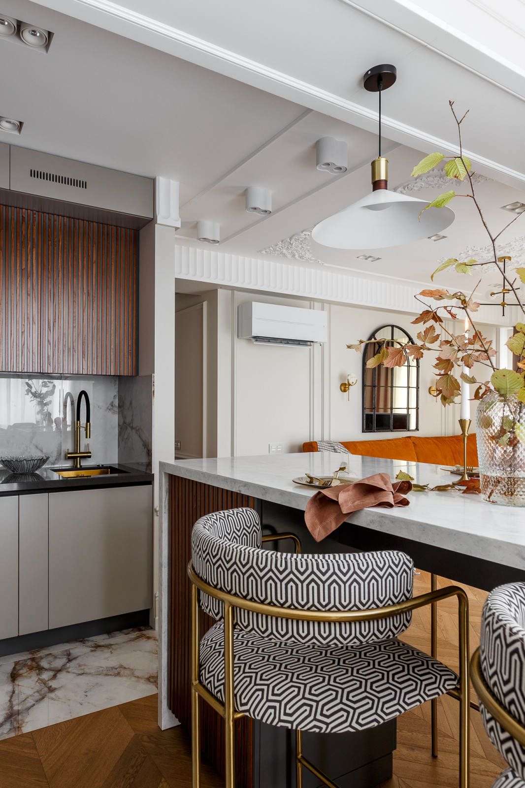 Реализованный дизайн проект квартиры в ЖК "Горный"