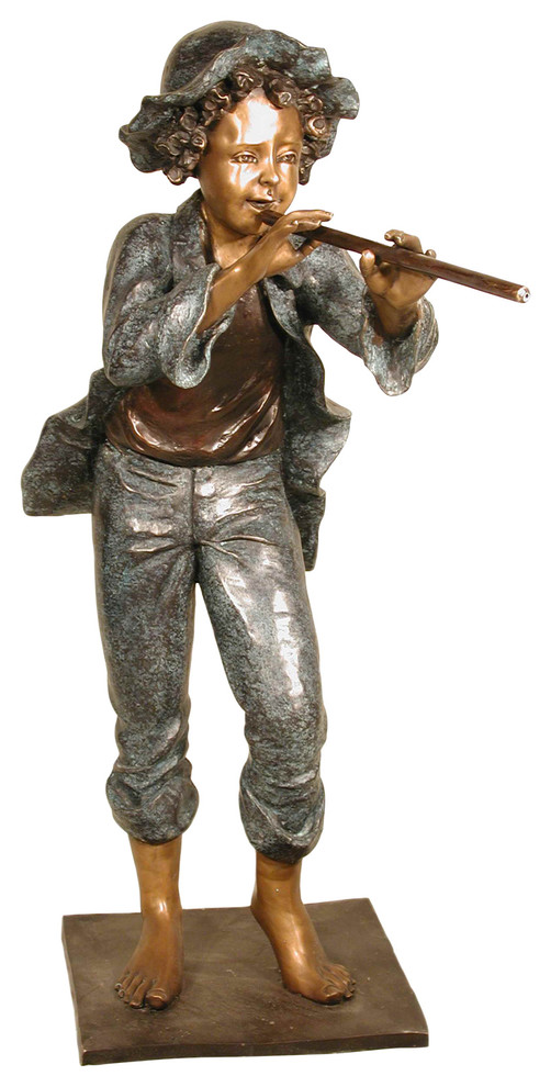 Bronze Musician, Front Bronze Sculpture