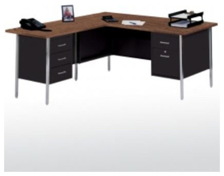 42" W L-Shaped Executive Desk with Right Return