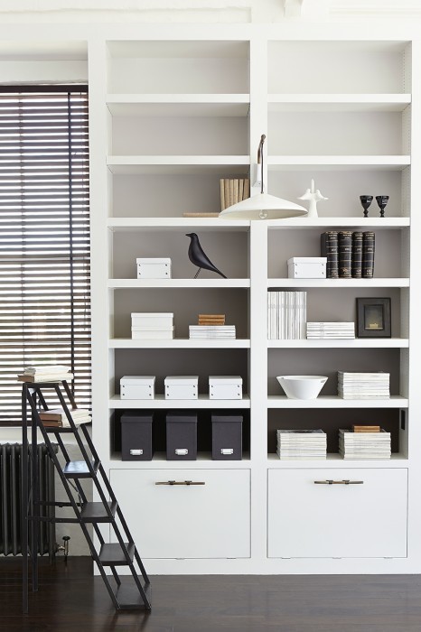 This is an example of a contemporary home office in West Midlands with grey walls.