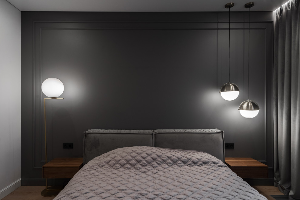 Просторная квартира в серых цветах