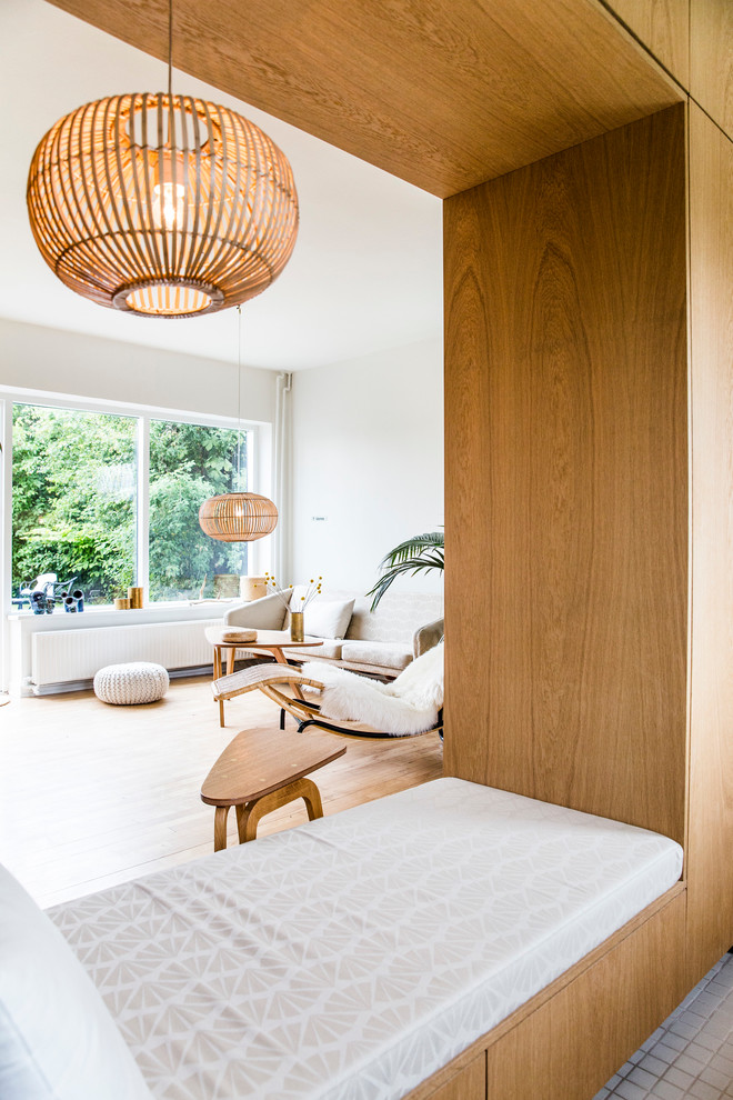 Inspiration for a scandinavian living room in Aarhus.