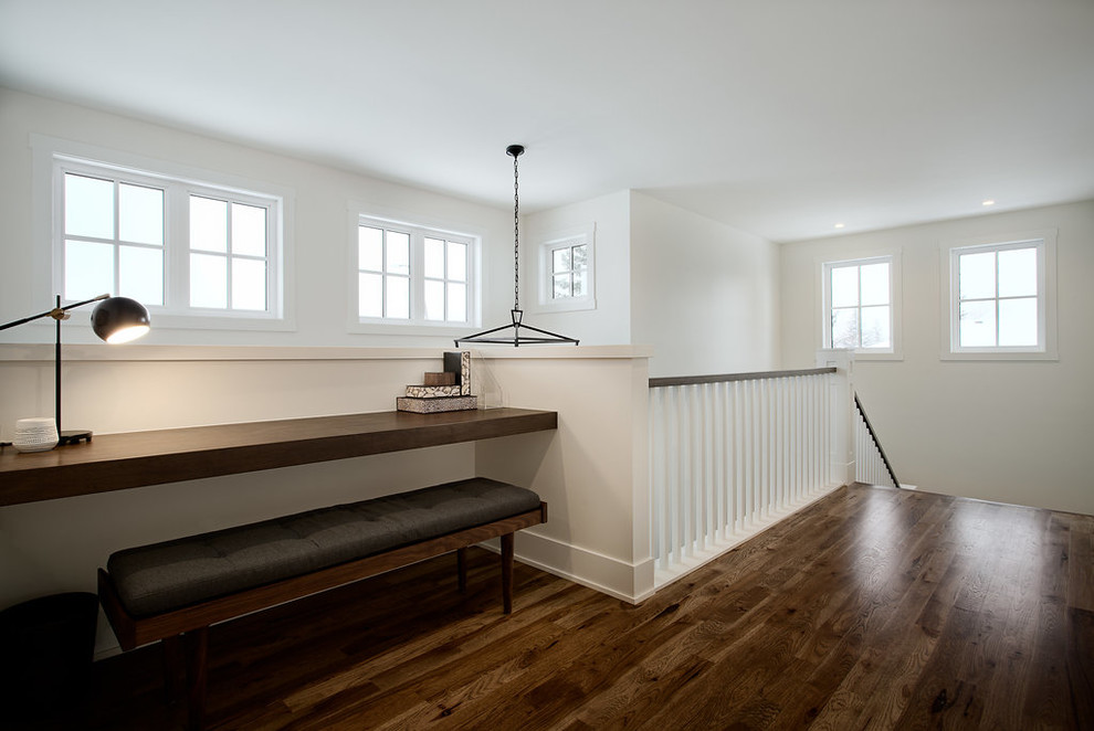 Inspiration for a transitional hallway remodel in Calgary