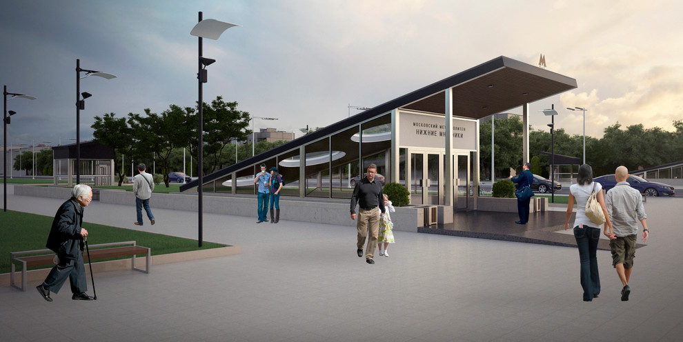 Competition project. Moscow metro station.