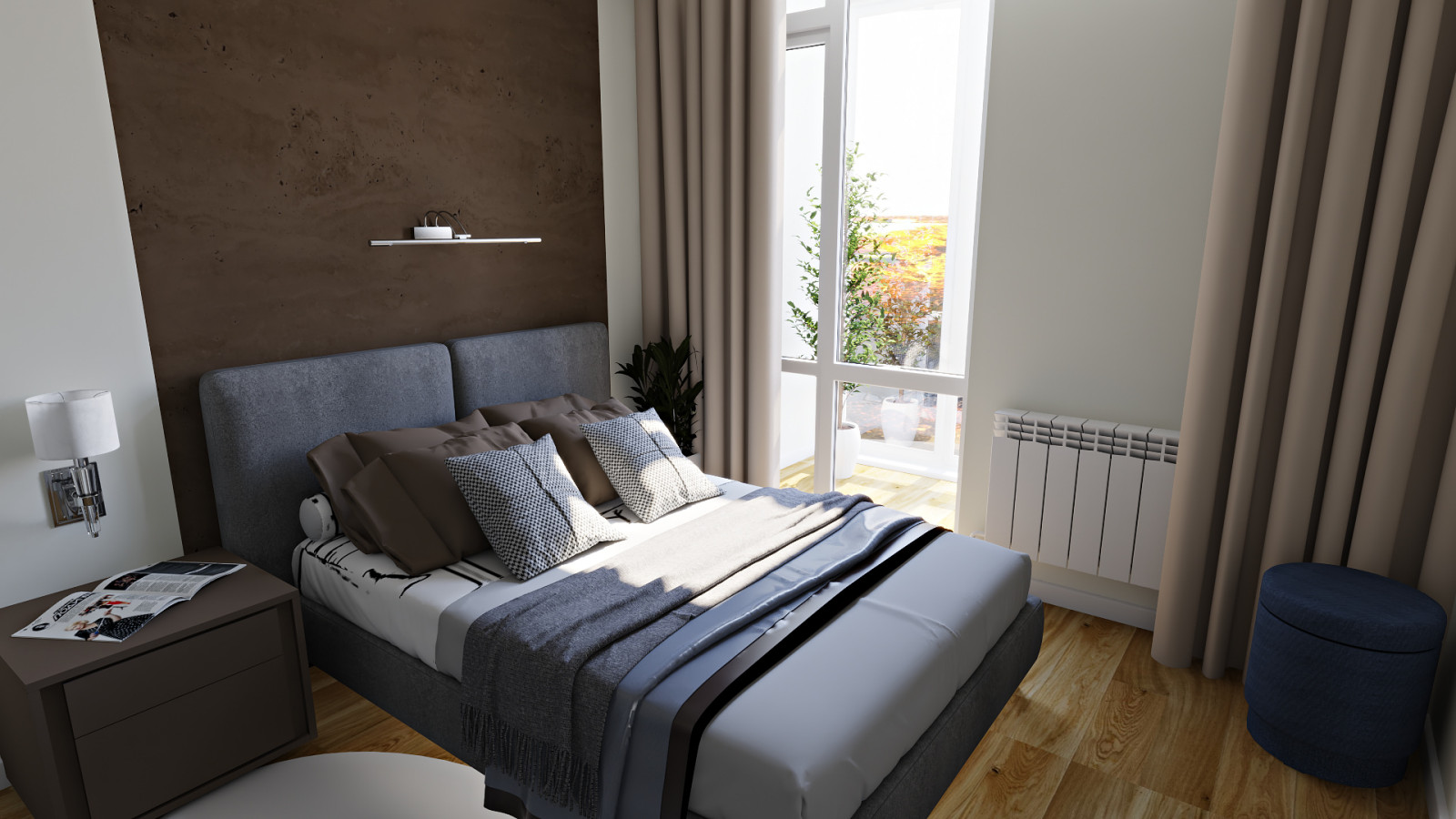 Спальня. Дневное освещение.