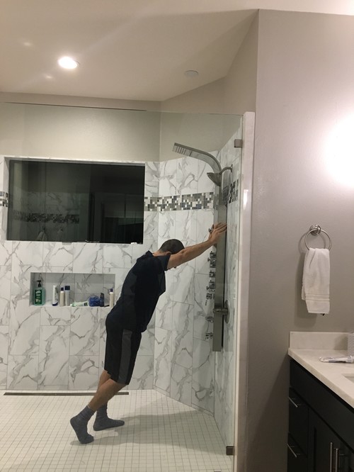 Shower Panel With Multiple Body Sprays