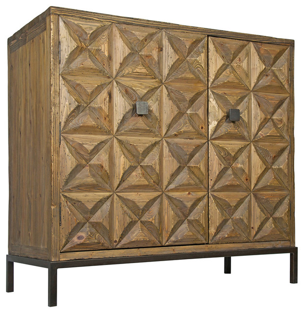 Bia Global Bazaar Reclaimed Wood 2 Door Sideboard Eclectic Buffets