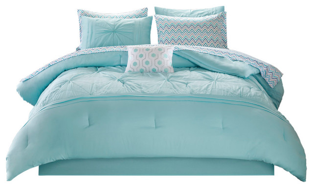 Intelligent Design Toren Embroidered Comforter Set With Bed Sheets ...