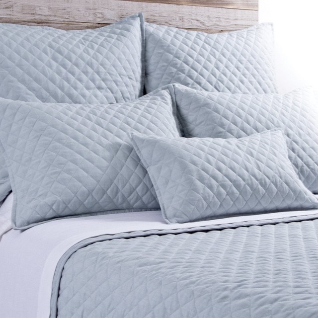 Hampton, Ocean, Coverlet, King Quilts And Quilt Sets by Pom Pom at Home