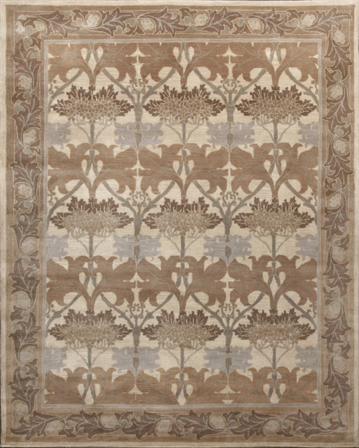 Rugsville Arts And Crafts Neutral Wool 12119 Rug 8x10 Traditional Rugsville Arts And Crafts Neutral Wool 12119 Rug 8x10