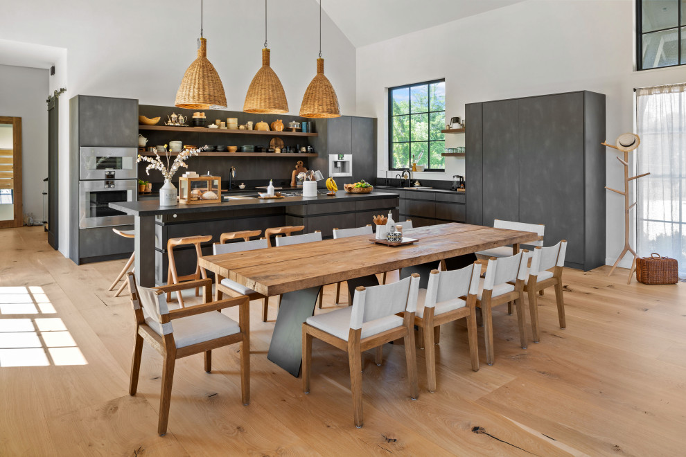 Mountain style kitchen photo in New York