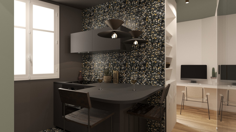 Projet - La cuisine - Vue 3D