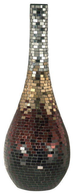 Dale Tiffany AV10721 Metallic Mosaic Tall Vase