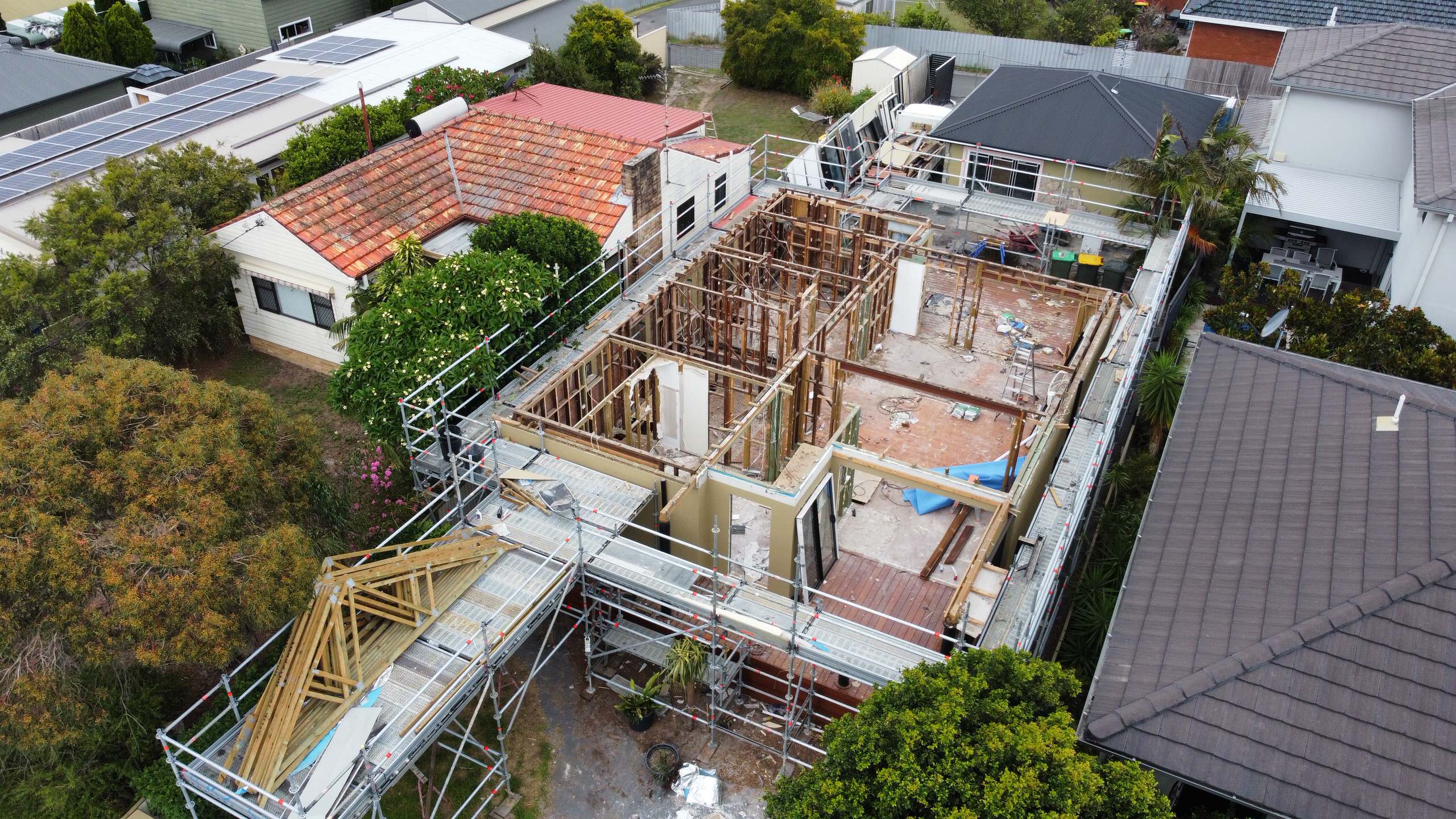 Arial view with roof removed